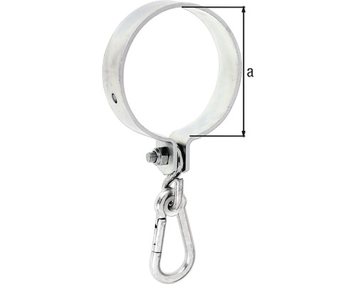 Rörklammer med karbinhake