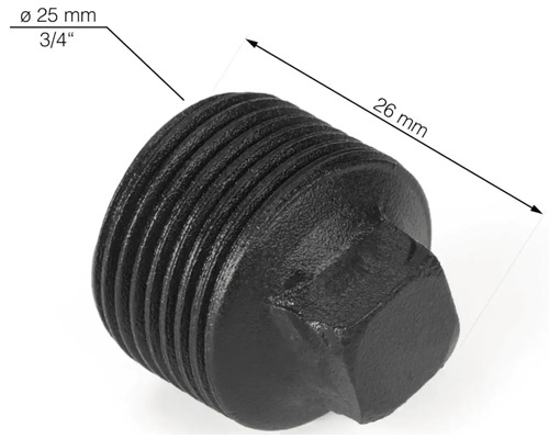 Metallplugg, gängstorlek 25 millimeter