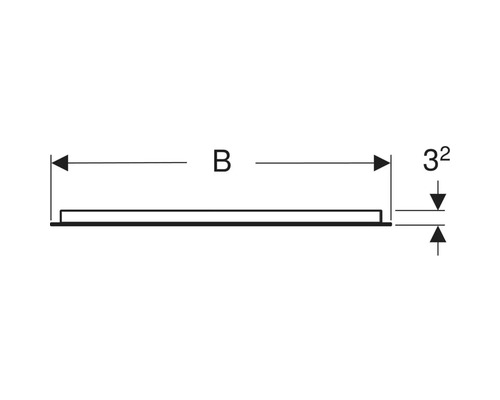 Bild av måtten på en produkt