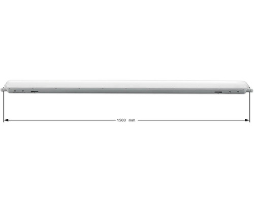 Våtrumslampa med en längd på 1500 mm
