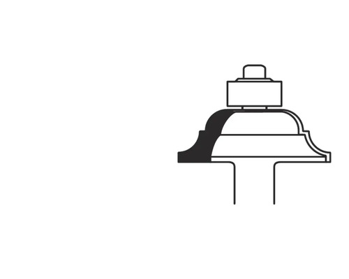 Fräsprofil för träbearbetning