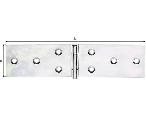 Metallgångjärn med fästhål