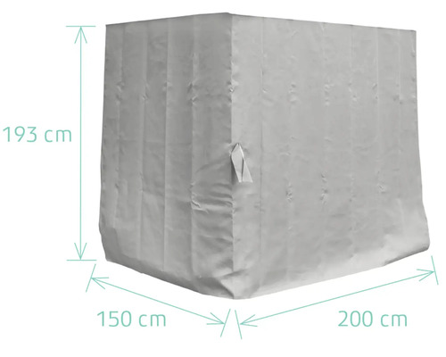 Skyddsöverdrag med måtten 193 x 150 x 200 cm