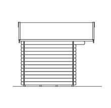 Friggebod SKAN HOLZ Como inkl. golv 340x300cm natur