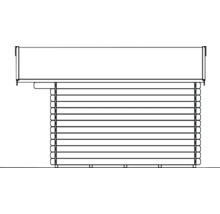 Friggebod SKAN HOLZ Como inkl. golv 340x400cm natur