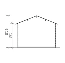 Friggebod SKAN HOLZ Como inkl. golv 340x400cm natur