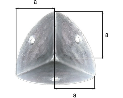 Hörnskydd med mått a