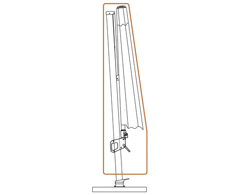Skydd för trädgårdsparasoll