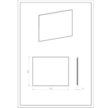Spegel med belysning JUNGBORN Square roséguld ram 100x80 cm LED IP44 neutralvit