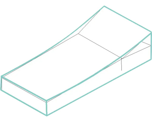 Schema av en trädgårdstrappa med blocksteg